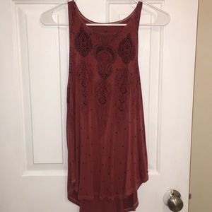 American eagle patterned tank top